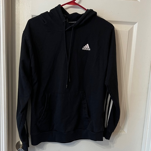 adidas Other - Adidas Men's Black Hoodie with White Logo
